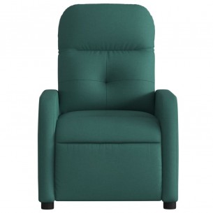 Fauteuil inclinable électrique Vert foncé Tissu