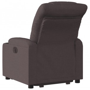 Fauteuil inclinable marron foncé tissu