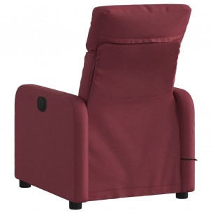 Fauteuil de massage inclinable Rouge bordeaux Tissu
