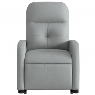 Fauteuil inclinable Gris clair Tissu