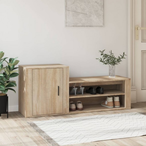 Armoire à chaussures Chêne sonoma 130x35x54cm 
