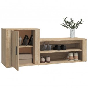 Armoire à chaussures Chêne sonoma 130x35x54cm 