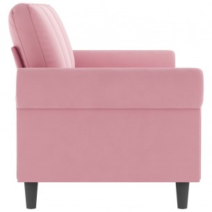 Canapé à 3 places Rose 180 cm Velours