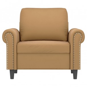 Fauteuil Marron 60 cm Velours