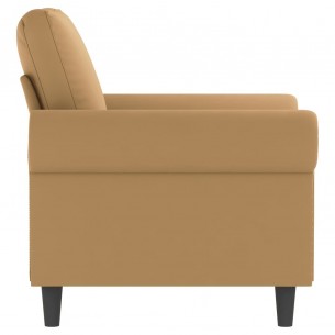 Fauteuil Marron 60 cm Velours