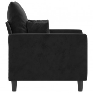 Fauteuil Noir 60 cm Velours