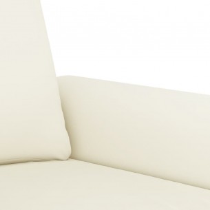 Canapé à 3 places Crème 180 cm Velours