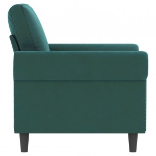 Fauteuil Vert foncé 60 cm Velours
