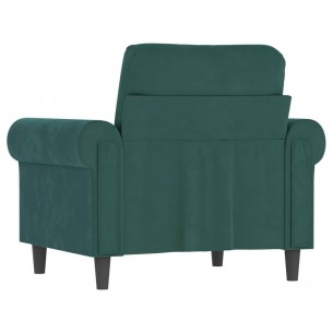 Fauteuil Vert foncé 60 cm Velours