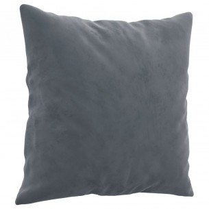 Ensemble de canapés 2 pcs avec coussins gris foncé velours