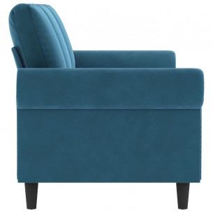 Canapé à 3 places Bleu 180 cm Velours