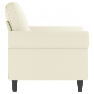 Fauteuil Crème 60 cm Velours