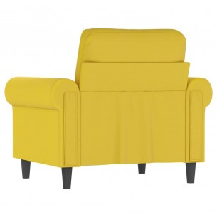 Fauteuil Jaune 60 cm Velours
