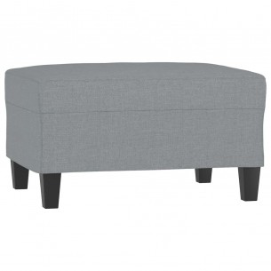 Repose-pied Gris clair 70x55x41 cm Tissu