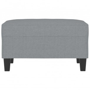 Repose-pied Gris clair 70x55x41 cm Tissu