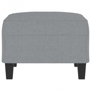 Repose-pied Gris clair 70x55x41 cm Tissu