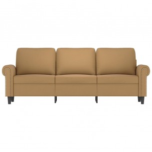 Canapé à 3 places Marron 180 cm Velours