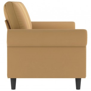Canapé à 3 places Marron 180 cm Velours