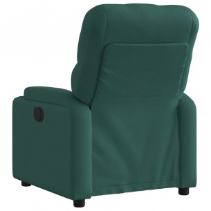 Fauteuil inclinable Vert foncé Tissu