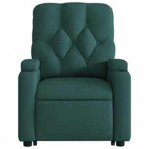 Fauteuil inclinable vert foncé tissu