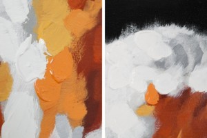 Tableau décoratif mural 90x120 cm "tête de vache"
