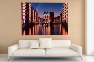 Tableau décoratif mural 140x100 cm Hambourg City Tableau décoratif mural 140x100 cm Hambourg City
