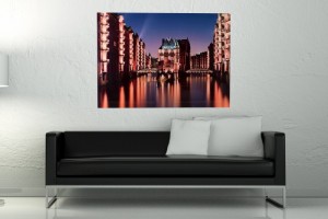 Tableau décoratif mural 70x50 cm Hambourg City Tableau décoratif mural 70x50 cm Hambourg City