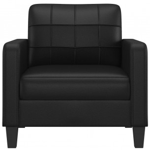 Fauteuil Noir 60 cm Similicuir