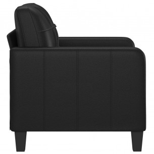 Fauteuil Noir 60 cm Similicuir