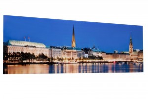 Tableau desing mural 45x100 cm Hambourg City Tableau desing mural 45x100 cm Hambourg City