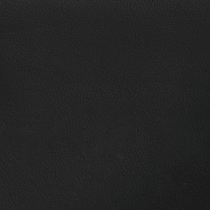 Ensemble de canapés 2 pcs avec coussins noir similicuir