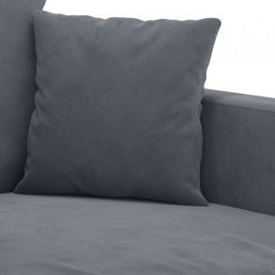 Fauteuil Gris foncé 60 cm Velours