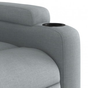 Fauteuil inclinable Gris clair Tissu