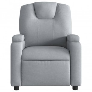 Fauteuil inclinable Gris clair Tissu