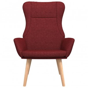 Chaise de relaxation Rouge bordeaux Tissu