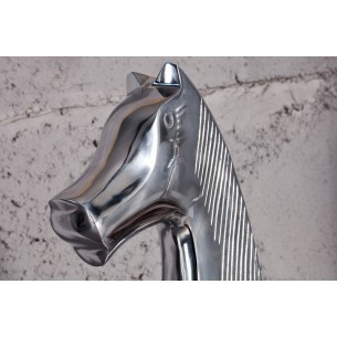 Objet de décoration design en aluminium coloris argent Objet de décoration design en aluminium coloris argent