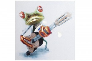 Tableau style humour mural 50x50cm Grenouille Tableau style humour mural 50x50cm Grenouille