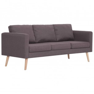 Ensemble de canapé 2 pcs Tissu Taupe