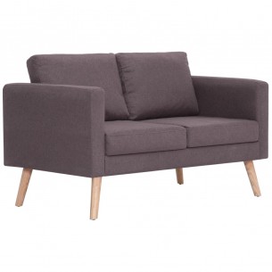 Ensemble de canapé 2 pcs Tissu Taupe