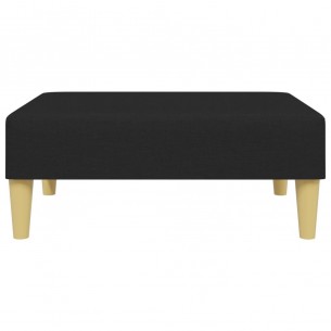 Repose-pied noir 77x55x31 cm tissu