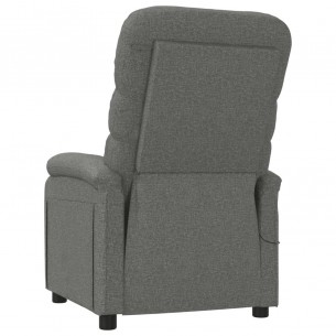 Fauteuil de massage Gris foncé Tissu
