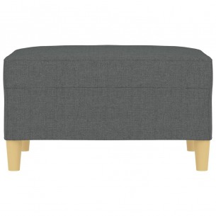 Repose-pied Gris foncé 70x55x41 cm Tissu