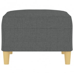 Repose-pied Gris foncé 70x55x41 cm Tissu
