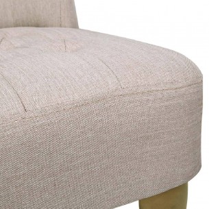 Fauteuil de style France Crème Tissu