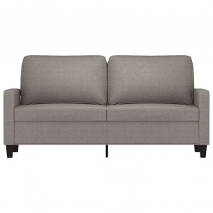 Canapé à 2 places Taupe 140 cm Tissu