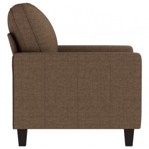 Fauteuil Marron 60 cm Tissu