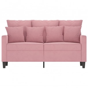 Canapé à 2 places Rose 120 cm Velours