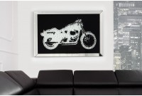 Tableau décoratif 90x60 cm Moto en cristaux