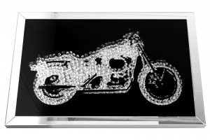 Tableau décoratif 90x60 cm Moto en cristaux Tableau décoratif 90x60 cm Moto en cristaux