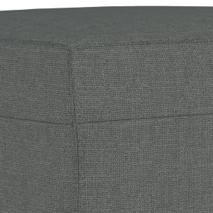Ensemble de canapés 4 pcs avec coussins Gris foncé Tissu